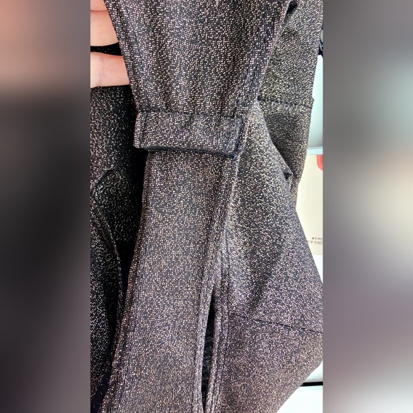 Sincerely Jules Bodysuit Golden Sparkle Black Long Sleeve size S - Picture 4 of 6